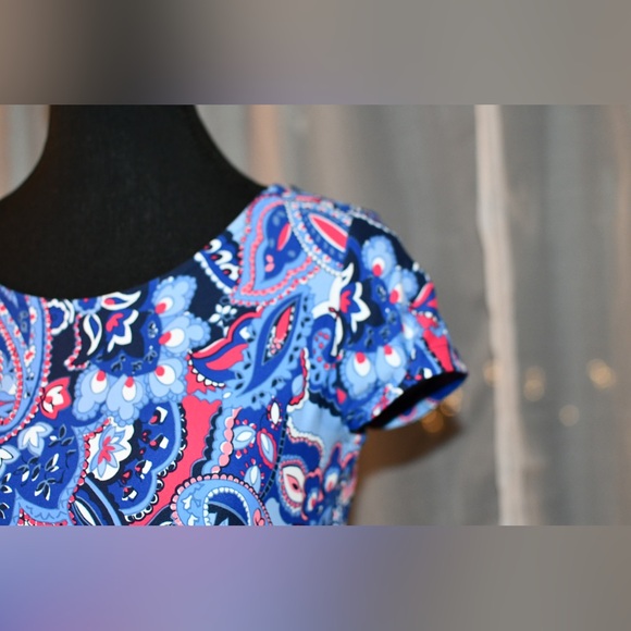 Talbot Bold Colourful Pattern Dress Size Small - Picture 9 of 11